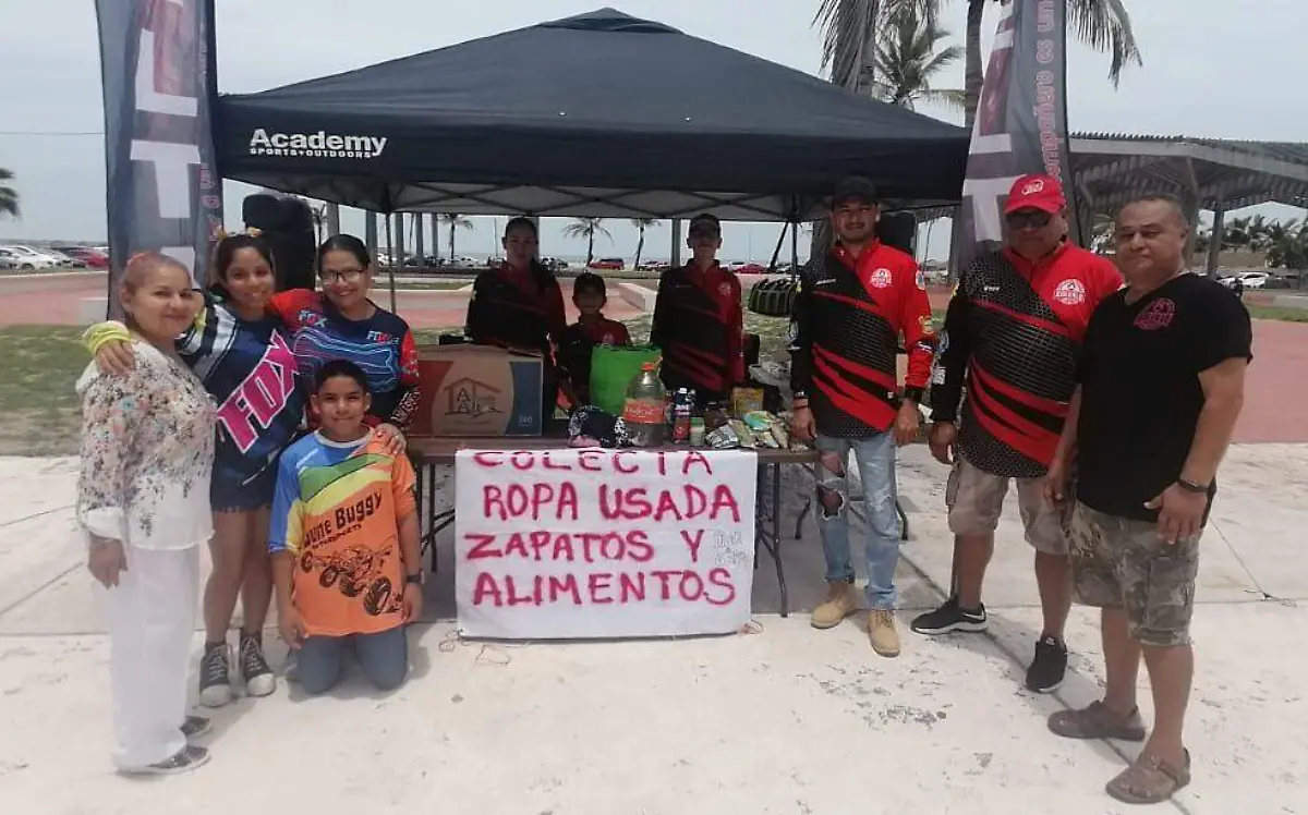 Brigada Delta 4x4 realiza colecta con causa en playa Miramar